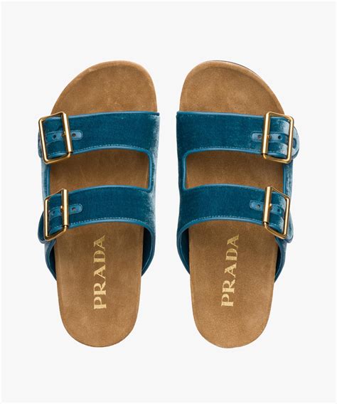 prada blue slides|prada slides on sale.